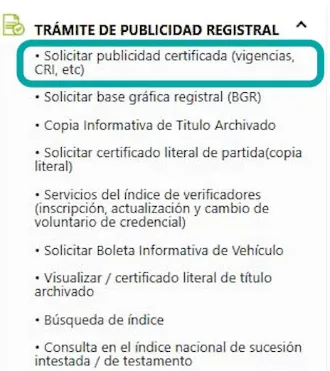 solicitar gravamen vehicular
